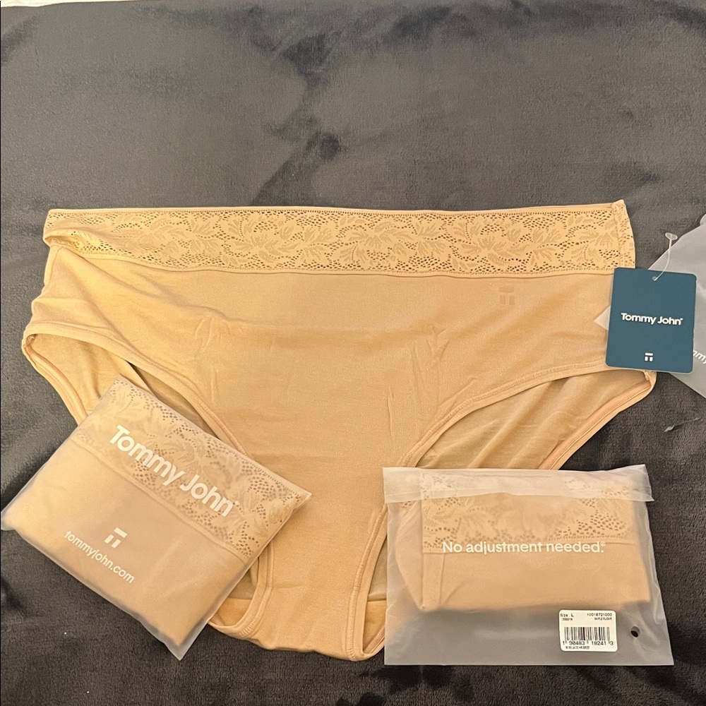 Tommy John Women's Lace Trim Panties - Cream